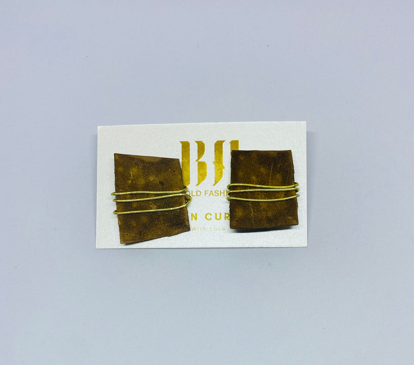 Wired Calabash Studs
