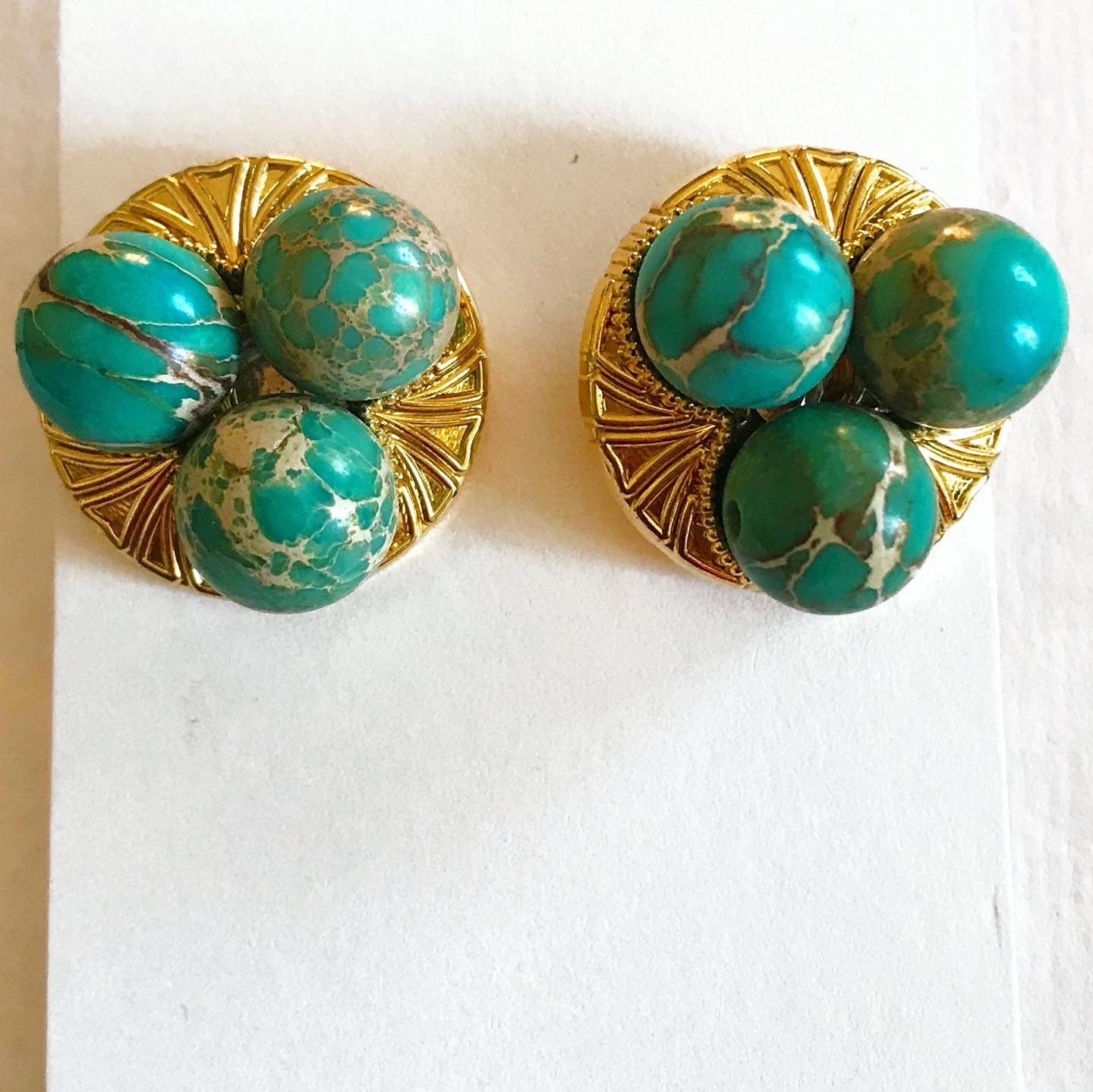AMARI Sea Sediment Jasper studs