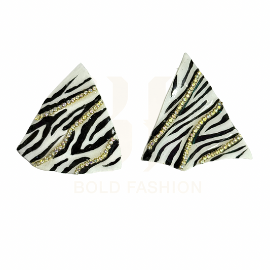 Zebra Earrings