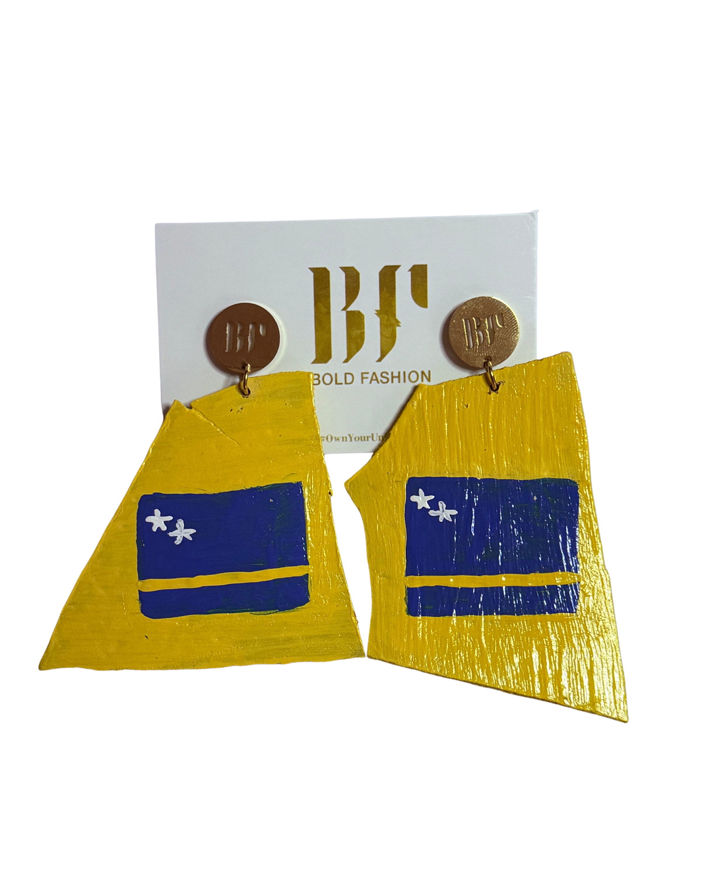 Curaçao Flag Earrings