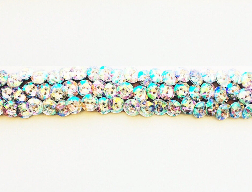 ailani  transluscent rhinestone button choker 