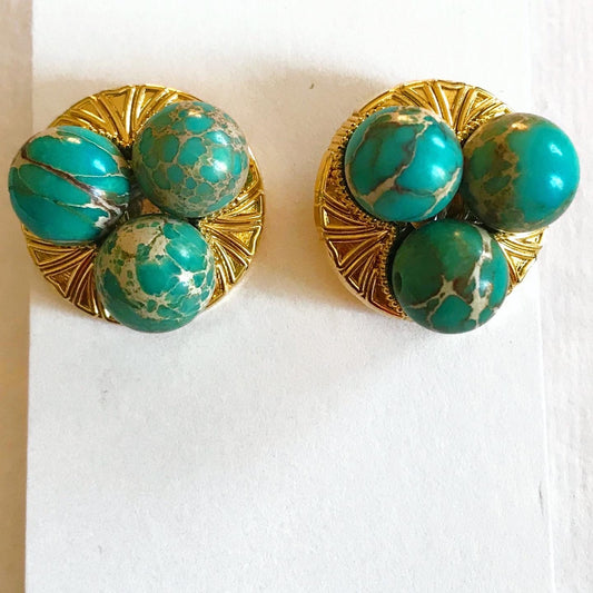 AMARI Sea Sediment Jasper studs